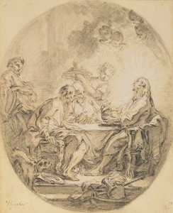 Pilgrims in Emmaus by François Boucher